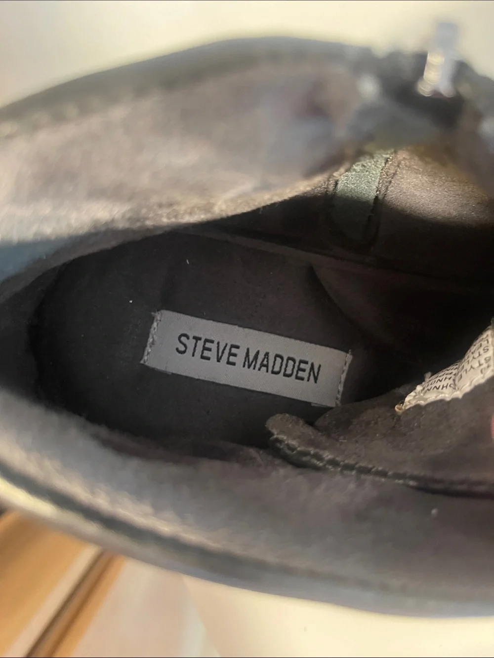 Steve Madden Black Leather Chukka Boots